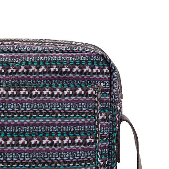 Kipling Abanu Medium Printed Crossbody Taske Mørkeblå | DK 1023GS